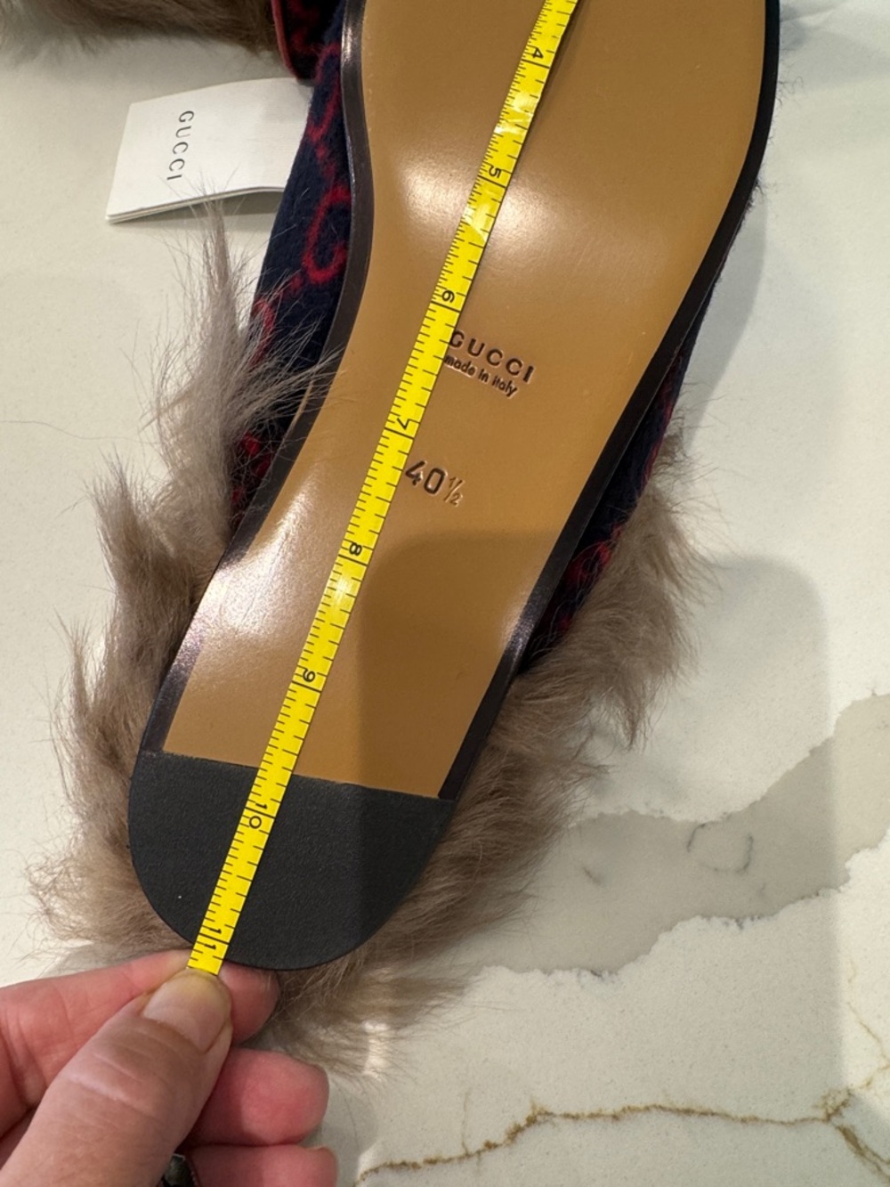 GUCCI Princetown Genuine Shearling Mules EUR 40.5 US 9.5 - Picture 6 of 9